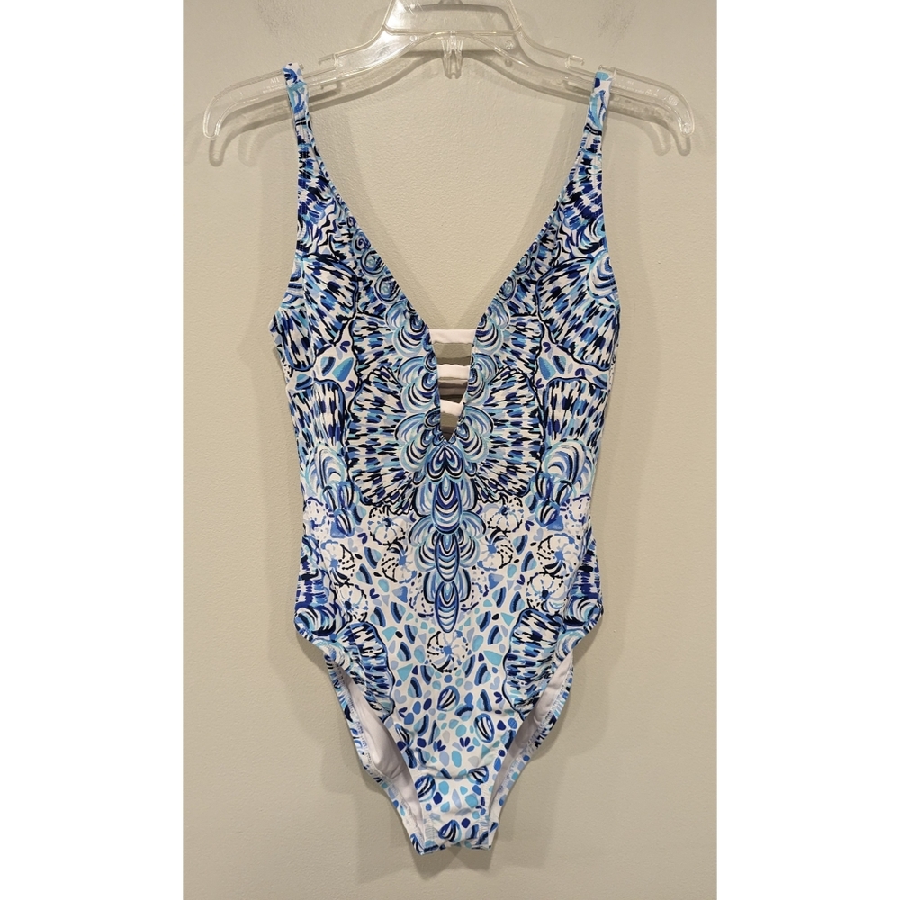 Lilly Pulitzer Jaspen One Piece Swimsuit in Call My Shell Phone Size 4